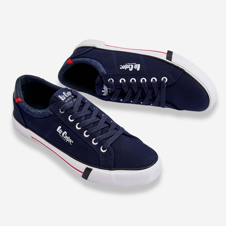 Pantofi bărbați Lee Cooper LCW-23-31-1833M, albastru bleumarin 2