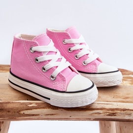Pantofi inalti copii Filemon roz 6