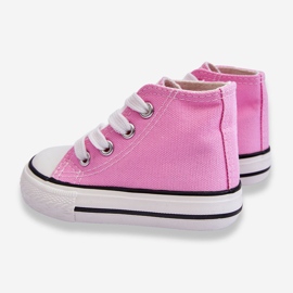 Pantofi inalti copii Filemon roz 3
