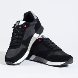 Pantofi sport barbati negri Big Star LL174158 Spuma cu memorie negru 2 Pantofi sport barbati negri Big Star LL174158 Spuma cu memorie negru 2