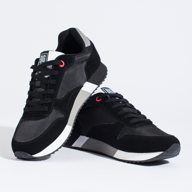 Pantofi sport barbati negri Big Star LL174158 Spuma cu memorie negru 2 Pantofi sport barbati negri Big Star LL174158 Spuma cu memorie negru 2