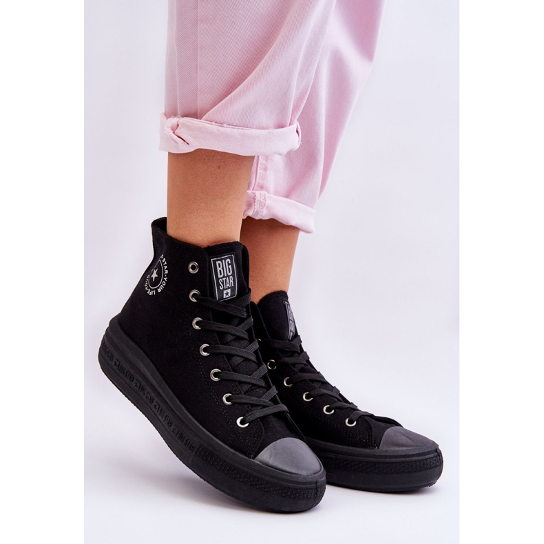 Pantofi de damă înalți Big Star LL274A182 Negri negru 2