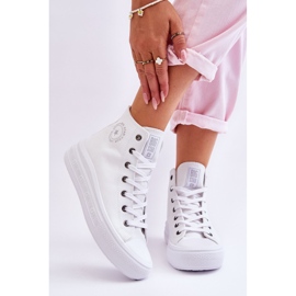 Pantofi de damă înalți Big Star LL274A183 alb 2