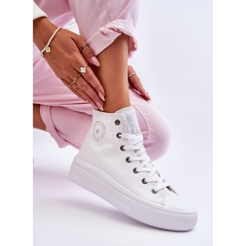 Pantofi de damă înalți Big Star LL274A183 alb 8