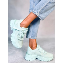 Adidași cu platformă Bains Green verde 1