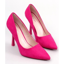 Seastar Tocuri de damă Camerin Fuchsia din piele intoarsa roz 1