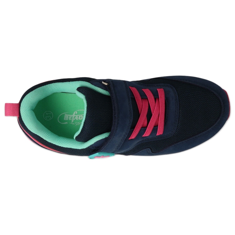 Velcro sport pentru copii Befado 516X215 bleumarin si roz albastru 2