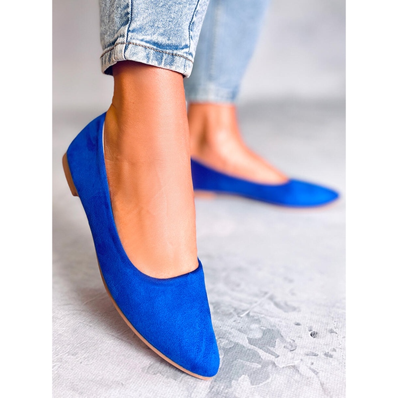 Seastar Balerini cu branț din piele Keys Sky Blue albastru 1