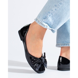 Balerini Shelovet lacuiti negri cu fundita negru 1 Balerini Shelovet lacuiti negri cu fundita negru 1