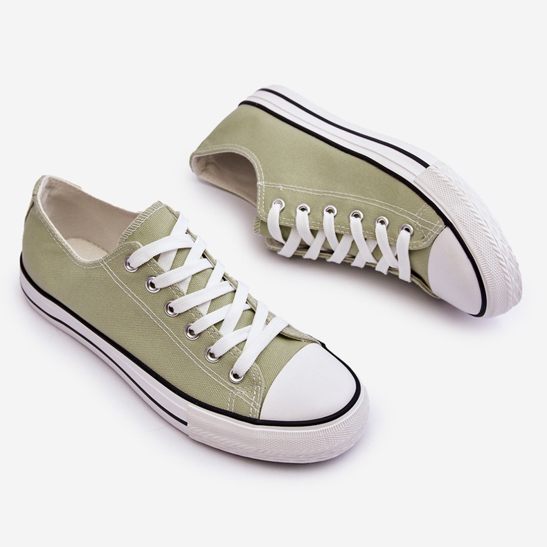 FR1 Pantofi clasici de damă, verde deschis Vegas 1