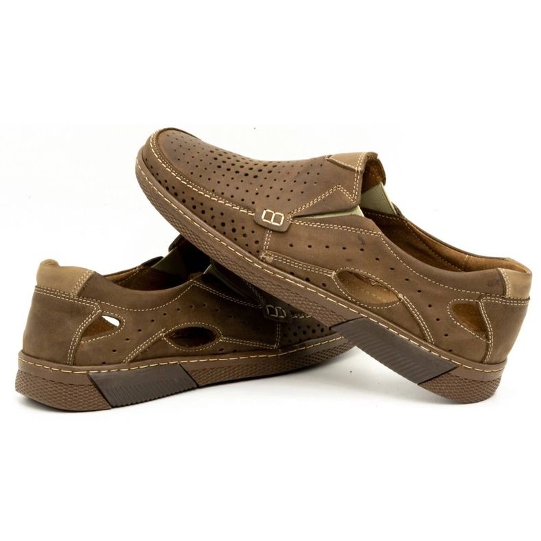 Olivier Pantofi barbati piele 937MP maro 4