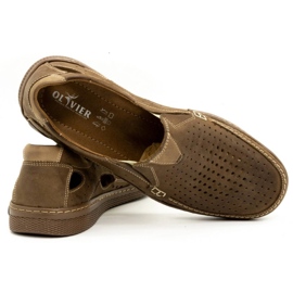 Olivier Pantofi barbati piele 937MP maro 3