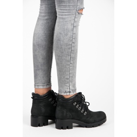 Vinceza Cizme de drumeție legate negru 1