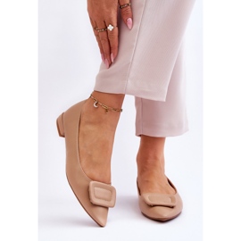 WS1 Balerini Clasici Cu Decor Bej Rivea 1