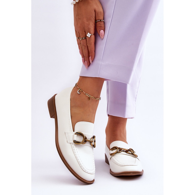 WS1 Mocasini clasici de dama Lorien alb 1 WS1 Mocasini clasici de dama Lorien alb 1