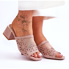 S.Barski Tocuri pentru femei cu ochiuri de plasă și zircons S. Barski KV-612-1 Beige bej 6