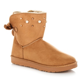 Kylie Mukluki cu margele maro 1