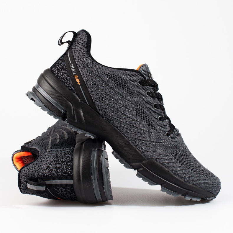 Pantofi sport pentru bărbați din textile DK gri 1 Pantofi sport pentru bărbați din textile DK gri 1